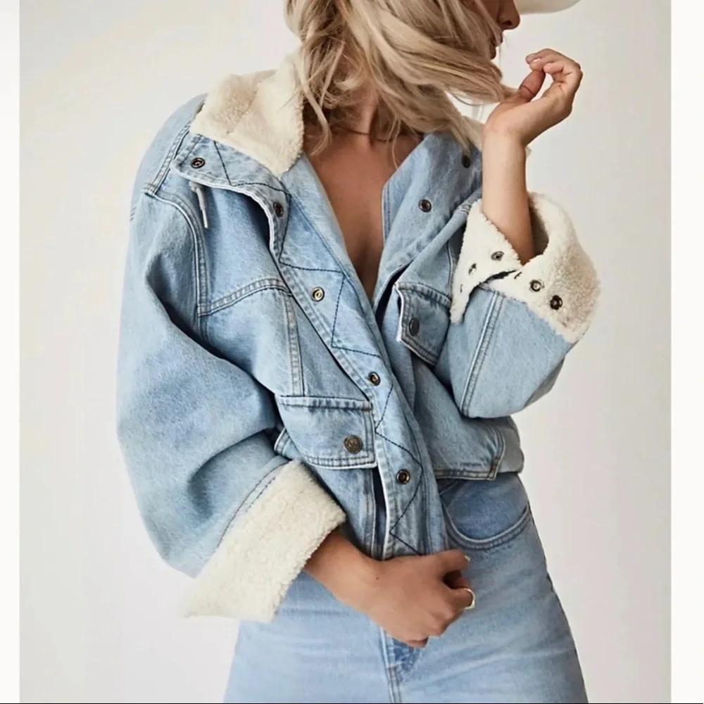 Free People Denim Jacket, New - Picture 14 of 16